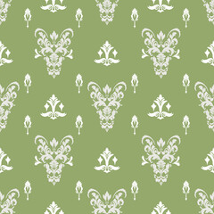 Classic Damask Seamless 
Pattern green damask pastel seamless 