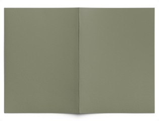 Open Sage Greeting Card Cover 5x7in