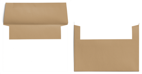 Open Sand Paper Envelope Set
