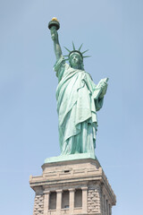 Obraz premium Statue de la liberté à New York, etats unis d'amerique, photo HD de face