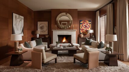 Interior design; beautiful living room