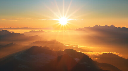 Sunrise over the Alps