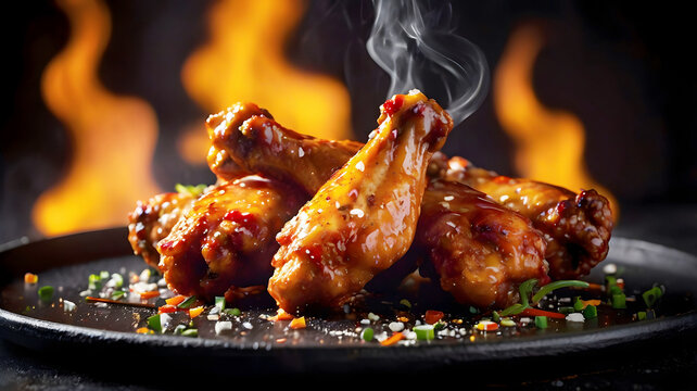 Hot, spicy peri-peri chicken portions