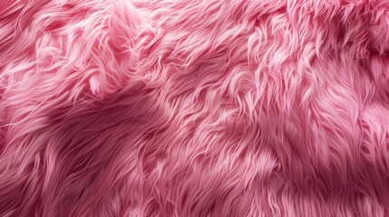 Fototapeta premium Background and texture of natural pink fur animal