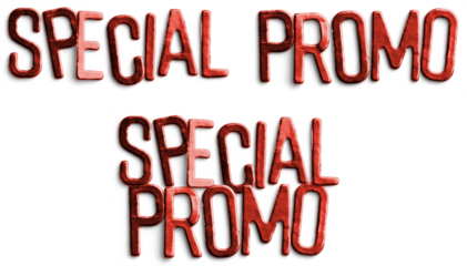 Red Metallic Special Promo Text