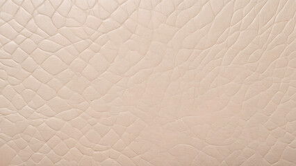 Light beige leather texture background with pattern ivory leather closeup