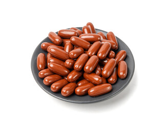 Cranberry Capsules, Garlic Extract Pills, Herbal Capsules Isolated, Analgesic Aluminum Blister, Painkiller Drugs