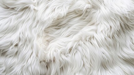 Fototapeta premium Background and texture of natural white fur animal