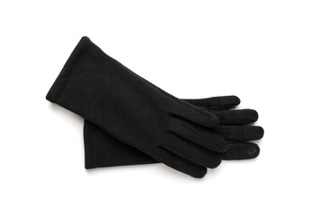 Winter Gloves Isolated, Touchscreen Wool Glove, Touch Screen Knitted Mittens, Warm Red Gloves