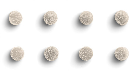 White Sugar Coated Jelly Tots in Bowl