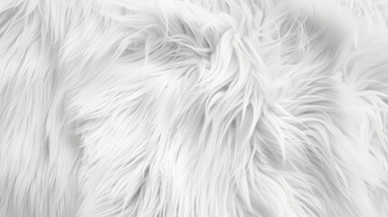 Obraz premium Background and texture of natural white fur animal