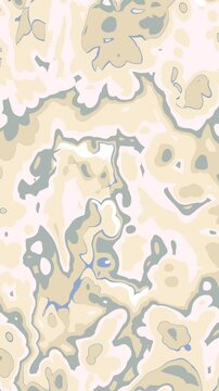 Abstract Swirls in Soft Tones: Seamless floral pattern for an abstract digital artwork featuring swirling patterns in shades of Soft Serenity Color Palette animation