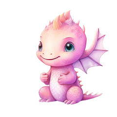 Very Cute Baby Dragon Clipart Image