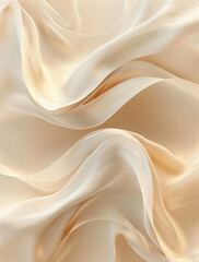 Fototapeta premium Abstract beige background with soft waves and light lines for an elegant design