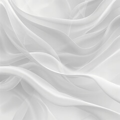 Obraz premium Abstract white background with soft waves and light lines for an elegant design