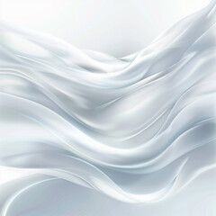 Naklejka premium Abstract white background with soft waves and light lines for an elegant design