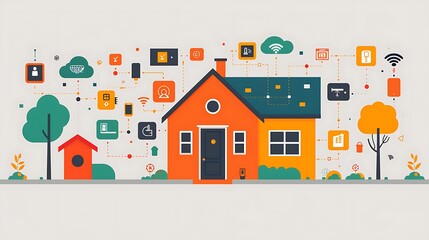 Fototapeta premium Modern Smart Home Technology