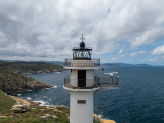 Faro de Roncadoiro de Lugo con vistas al Golfo de Vizcaya