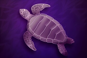 Fototapeta premium turtle on the water made by midjourney