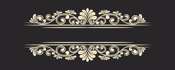 Classic name tags ornament floral border for weddings 