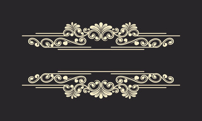 Classic name tags ornament floral border for weddings 