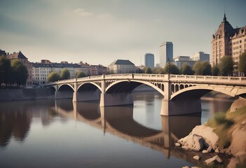 Obraz premium Bridge over the river