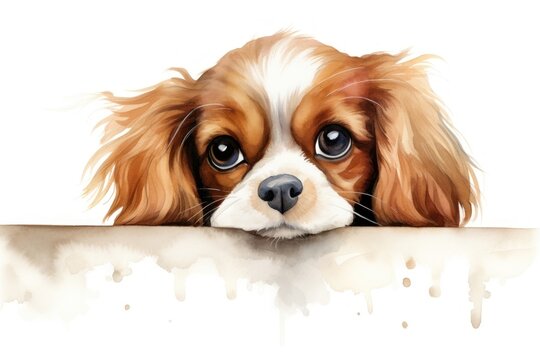 recommend clip art: Cavalier King Charles Spaniel dog spaniel mammal animal.