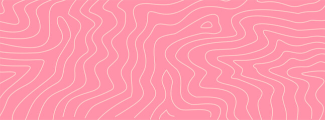 abstract wavy pink pastel background. abstract wave pink background. topographic contour background. contour lines background. Topographic map contour background.