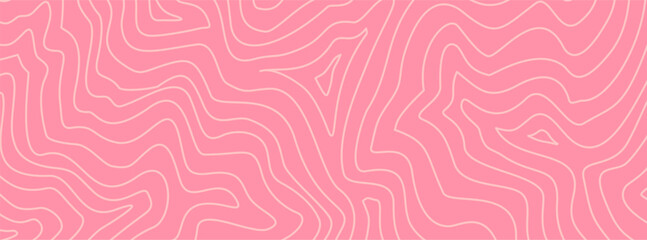 abstract wavy pink pastel background. abstract wave pink background. topographic contour background. contour lines background. Topographic map contour background.