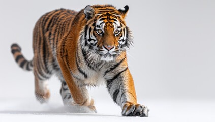 Obraz premium A Tiger Running Towards the Camera