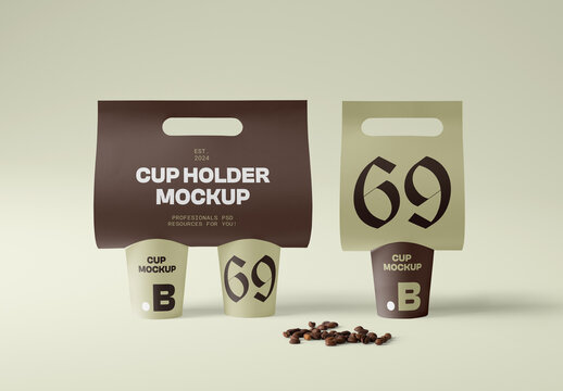 Two Cup Holder Mockups
