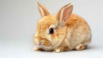 Obraz premium Portrait of a Curious Baby Bunny