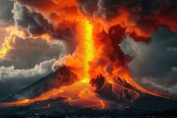 Eruption of a Volcano