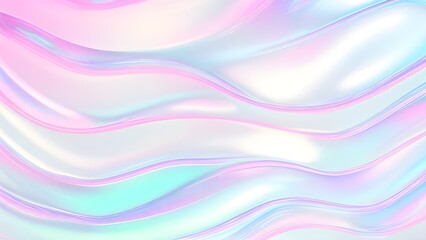 Fototapeta premium Holographic background light refraction texture overlay effect for photo and mockups. Organic drop diagonal holographic flare on a white wall. Shadows for natural light effects. Blurred rainbow light 