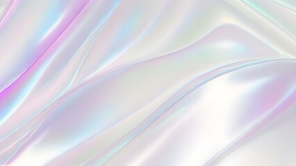 Holographic background light refraction texture overlay effect for photo and mockups. Organic drop diagonal holographic flare on a white wall. Shadows for natural light effects. Blurred rainbow light
