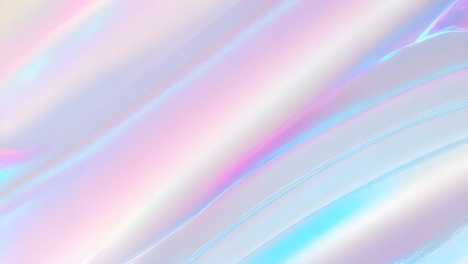Obraz premium Holographic background light refraction texture overlay effect for photo and mockups. Organic drop diagonal holographic flare on a white wall. Shadows for natural light effects. Blurred rainbow light 