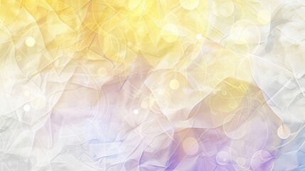 Radiant wallpaper with white creased texture yellow and lavender gradients and light spots