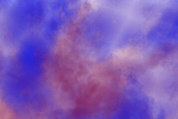 Abstract cosmic fuchsia neon paper textured aquarelle canvas for modern creative design. Bright watercolor on black background, grungy texture