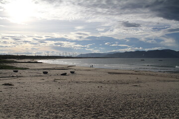 Ocean Reflecting the Late Afternoon Sunshine in Vietnam