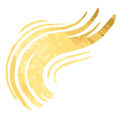 Gold Foil stroke on transparent background. Gold sparkle splatter border golden luxury abstract foil . Gold glitter foil edging. 