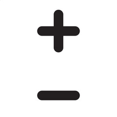 Plus minus mathematics symbol or icons set. vector illustration. EPS 10/AI