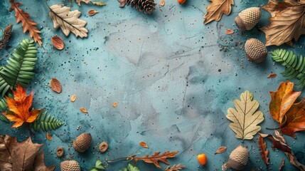 Vertical A4 Journal Page for Daily Reflections with Subtle Oak Leaf and Acorn Illustrations, Minimalist Icons, and Watercolor Paper Texture, Designed for Mindfulness and Personal Space