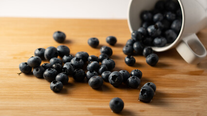 fruit blueberry on plate