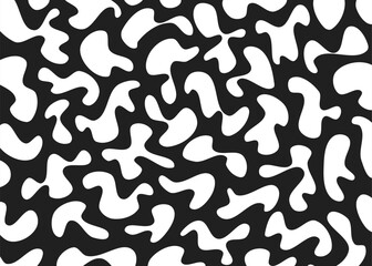 Abstract background with cute seamless liquid pattern