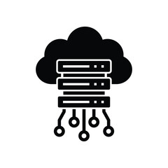 computer server icon - vector
