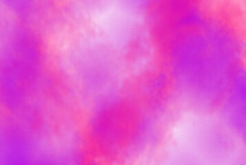 Abstract cosmic fuchsia neon paper textured aquarelle canvas for modern creative design. Bright watercolor on black background, grungy texture