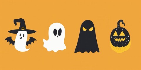 Obraz premium Trendy Halloween Poster