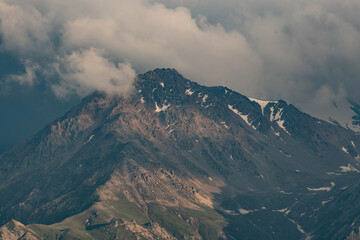 clouds over the mountains