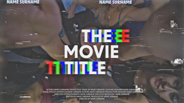 VHS Tape Grunge Old School Movie Poster Intro