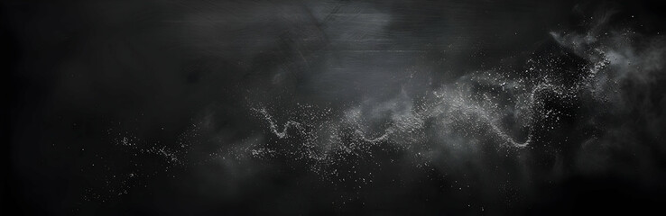 Obraz premium Abstract dark smoky background with swirling white mist and mysterious atmosphere, perfect for artistic and design uses